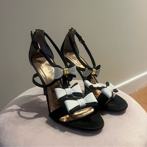 Ted Baker Appolini Black and White Bow Heels
